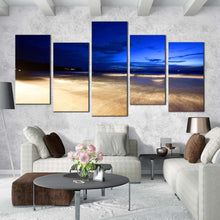 Load image into Gallery viewer, thailand beach and palms tropical paradise sunset 5 piece canvas home decor For Living Room
