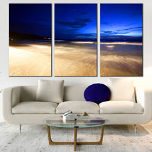 Load image into Gallery viewer, thailand phuket beach and tropical paradise night canvas home decor In Living Room
