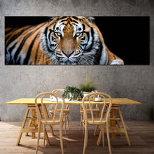 Load image into Gallery viewer, tiger  wildlife  canvas  wall  art  orange  white  tiger  close  up  canvas  print  tiger  portrait  1  piece  canvas  artwork In Dinning Room
