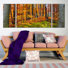 Load image into Gallery viewer, triptych  artwork  forest  scene For Living Room
