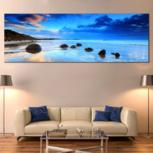 Load image into Gallery viewer, tropical  island  New  Zealand  beach  blue  sky  large  canvas  wall  art In Living Room

