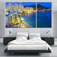 Load image into Gallery viewer, tropical paradise landscape hawaiian beach canvas prints In Bedroom
