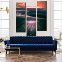 Load image into Gallery viewer, tropical  paradise  landscape  sunbeam  deep  under  beach  canvas  prints In Living Room
