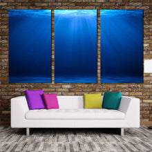 Load image into Gallery viewer, tropical paradise landscape sunbeam deep under beach canvas prints For Living Room
