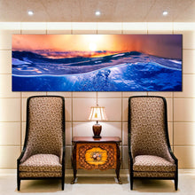 Load image into Gallery viewer, tropical  water  deep  ocean  view  sunset  panoramic  canvas For Living Room
