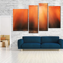 Load image into Gallery viewer, underwater sunbeam red orange 4 pieces canvas wall art
