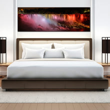 Load image into Gallery viewer, virant colors of canada niagara Falls night canvas artwork For Bedroom
