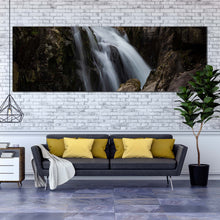 Load image into Gallery viewer, waterfall  nature  canvas  print  beautiful  white  waterfall  1  piece  canvas  wall  art  stunning  brown  mountain  waterfall  canvas  artwork For Living Room
