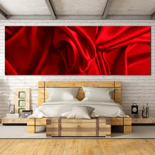 Load image into Gallery viewer, wavy  folds  canvas  wall  art  abstract  elegant  design  art  print  red  abstract  background  luxury  1  piece  canvas  artwork For Bedroom
