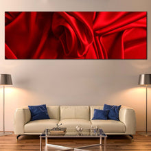 Load image into Gallery viewer, wavy  folds  canvas  wall  art  abstract  elegant  design  art  print  red  abstract  background  luxury  1  piece  canvas  artwork For Living Room
