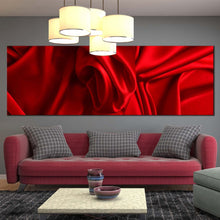 Load image into Gallery viewer, wavy  folds  canvas  wall  art  abstract  elegant  design  art  print  red  abstract  background  luxury  1  piece  canvas  artwork In Living room
