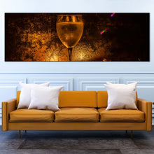 Load image into Gallery viewer, wine  atmosphere  canvas  print  orange  wine  glass  1  piece  canvas  wall  art  wine  and  brown  lavender  canvas  artwork For Living Room
